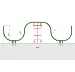 Didelė lynų laipynė su tuneliu - TUBULAR