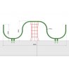 Didelė lynų laipynė su tuneliu - TUBULAR