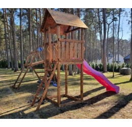 Žaidimų aikštelė su čiuožykla ir karstynėmis - Climbing