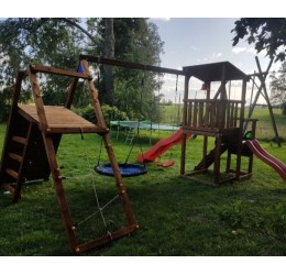 Žaidimų aikštelė su laipiojimo sienele - Challenger