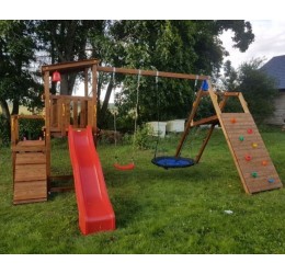 Žaidimų aikštelė su laipiojimo sienele - Challenger