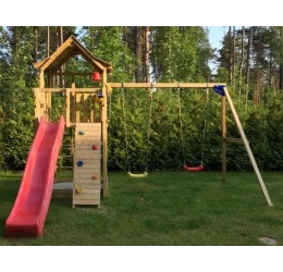 Medinės konstrukcijos žaidimų aikštelė - Playground