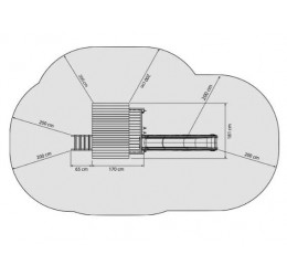 Medinės konstrukcijos žaidimų aikštelė - Playground