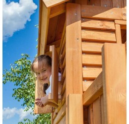 Didelė žaidimų aikštelė su namukais - FORTRESS Toybox Rainbow