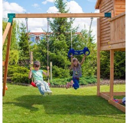 Didelė žaidimų aikštelė su namukais - FORTRESS Toybox Rainbow