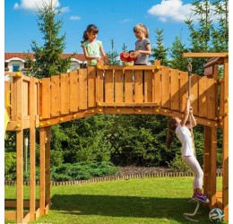 Didelė žaidimų aikštelė su namukais - FORTRESS Toybox Rainbow