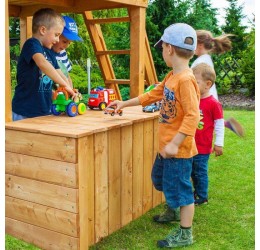 Didelė žaidimų aikštelė su namukais - FORTRESS Toybox Rainbow
