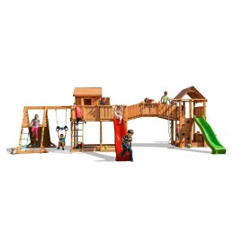 Medinė žaidimų aikštelė su laipynėmis - My SPACE XL FORTRESS