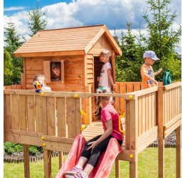 Medinė žaidimų aikštelė su laipynėmis - My SPACE XL FORTRESS