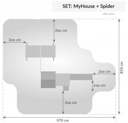 Impregnuota žaidimų aikštelė - House Spider