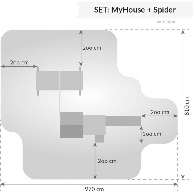 Impregnuota žaidimų aikštelė - House Spider