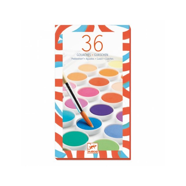 Guašo dažai - 36 spalvos