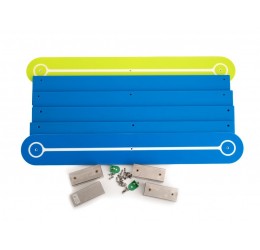 HDPE mėlynos spalvos kvadratinė smėlio dėžė