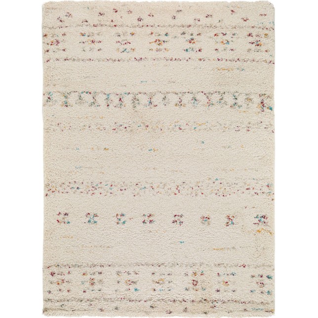Šviesus kilimas su rudais akcentais 160x230 cm