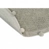 Apvalus žalsvas Bubbly skalbiamas kilimas Ø120 cm