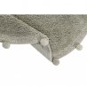 Apvalus žalsvas Bubbly skalbiamas kilimas Ø120 cm