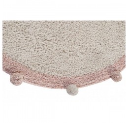Pastelinių spalvų apvalus Bubbly kilimas Ø120 cm