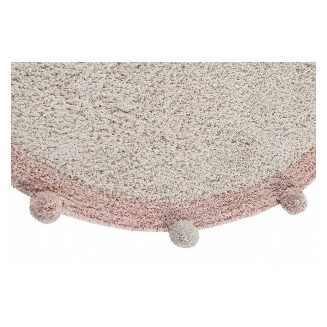 Pastelinių spalvų apvalus Bubbly kilimas Ø120 cm