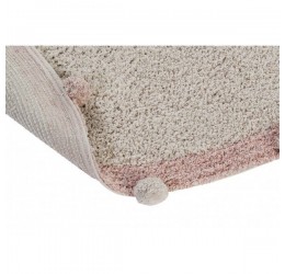 Pastelinių spalvų apvalus Bubbly kilimas Ø120 cm