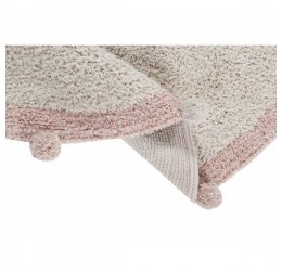 Pastelinių spalvų apvalus Bubbly kilimas Ø120 cm