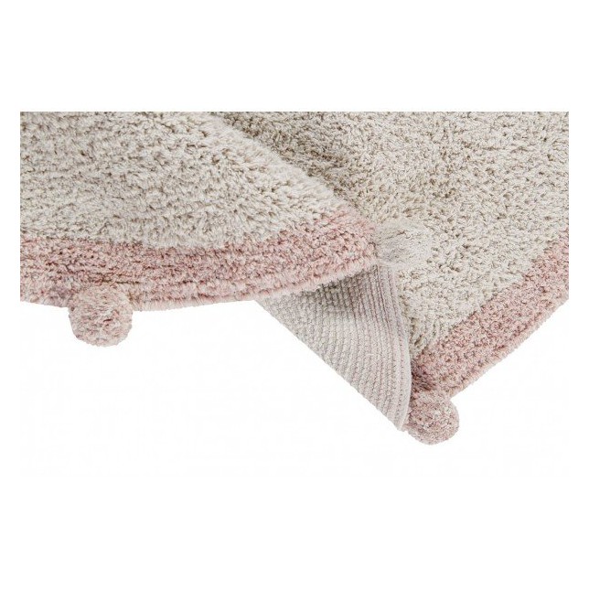 Pastelinių spalvų apvalus Bubbly kilimas Ø120 cm