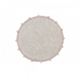 Pastelinių spalvų apvalus Bubbly kilimas Ø120 cm