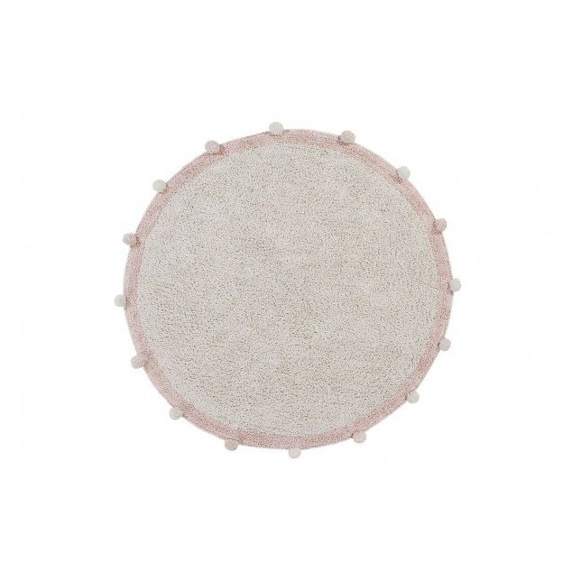 Pastelinių spalvų apvalus Bubbly kilimas Ø120 cm