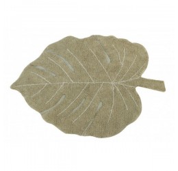 Lapo formos žalsvas skalbiamas kilimas - "Olive" 120 x 180 cm
