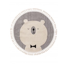 Apvalus kilimas - Momo Grey / 120 cm