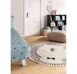 Apvalus kilimas - Momo Grey / 120 cm