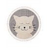 Kids rug Momo Grey ø 120 cm round