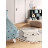 Kids rug Momo Grey ø 120 cm round