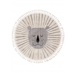 Kids rug Momo Grey ø 120 cm round