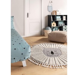 Kids rug Momo Grey ø 120 cm round
