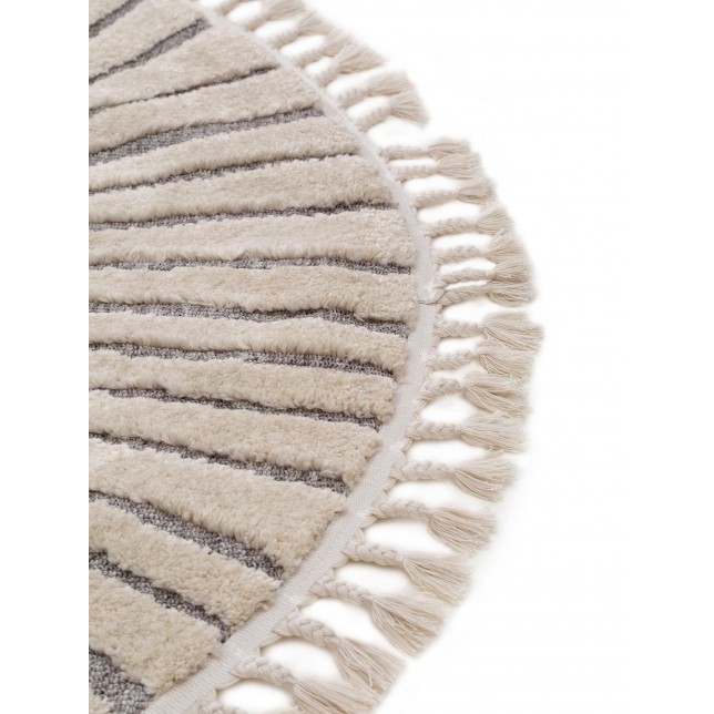 Kids rug Momo Grey ø 120 cm round