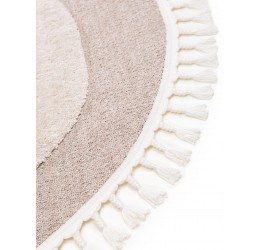Kids rug Momo Beige ø 120 cm round