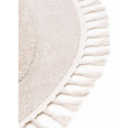 Kids rug Momo Cream ø 120 cm round