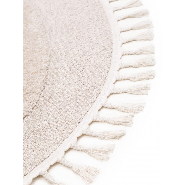 Kids rug Momo Cream ø 120 cm round