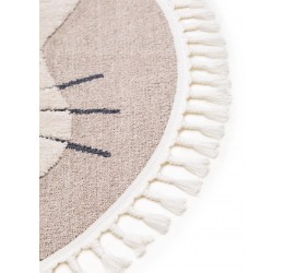 Kids rug Momo Beige ø 120 cm round
