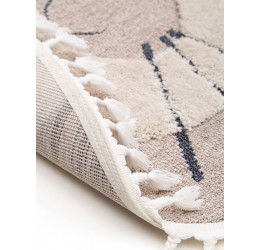 Kids rug Momo Beige ø 120 cm round