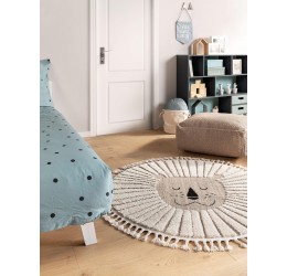 Kids rug Momo Beige ø 120 cm round