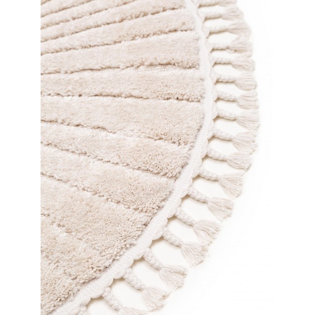 Kids rug Momo Cream ø 120 cm round