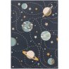 Mėlynas tamsus kilimas - Planetos 160x230 cm