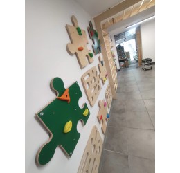 Laipiojimo sienelės komplektas - puzzle wall / 6 vnt