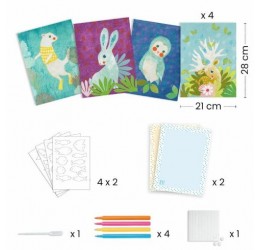 Kūrybinis dažymo rinkinys ''Gyvūnai'' 3-6m.