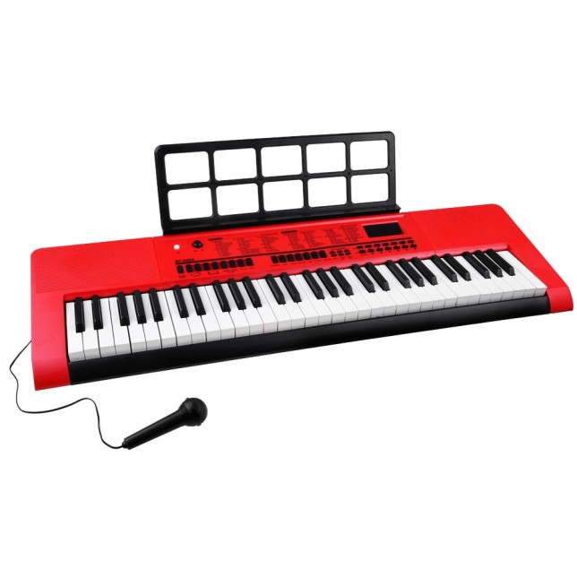 Didelis pianinas su mikrofonu