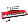 Didelis pianinas su mikrofonu