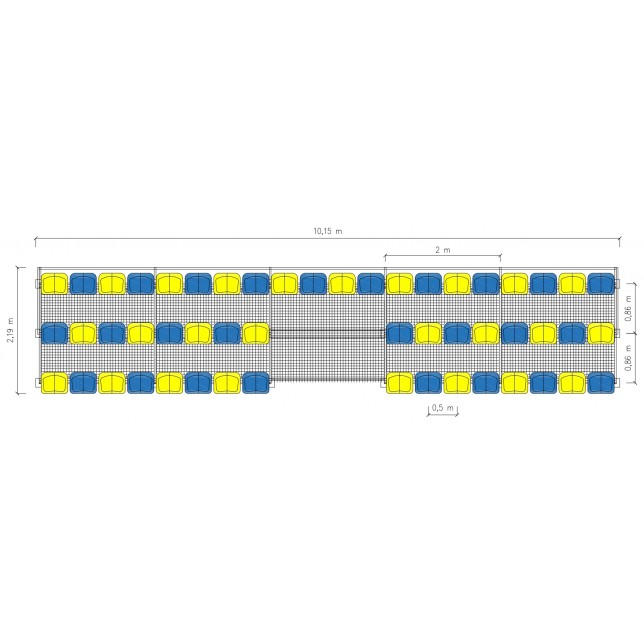 Modulinė tribūna žiūrovams (pagal užsakyma)