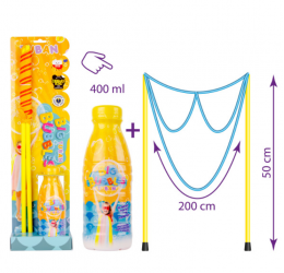 Didelis akinių formos burbulų lazda + 400 ml - Rinkinys