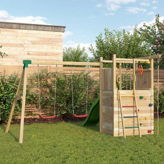 Dvivietės sūpynės su bokšteliu - Houser